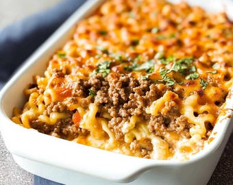 Hamburger Casserole Recipe: Easy Family Dinner (Printable PDF Download