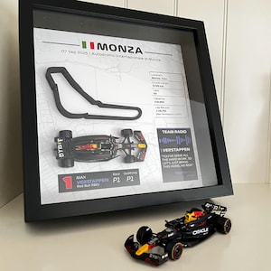 Monza GP F1 Max Verstappen Victory and World Record Lap 2025, 3D Wall Art