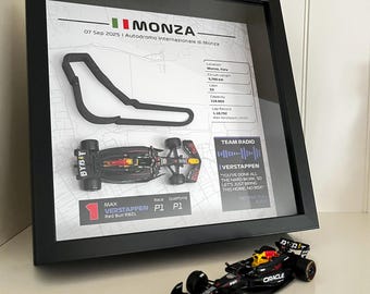 Monza GP F1 Max Verstappen Victory and World Record Lap 2025, 3D Wall Art