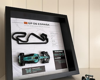 Fernando Alonso F1 Art: 3D Montmeló Circuit & Car - Spain GP