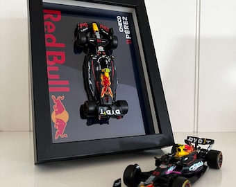 Red Bull F1 Car Scale Display - Handmade Formula 1 Gift
