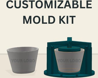 Kit para hacer moldes de fundición | Moldea tu propio modelo individual | Moldea tu propia forma de maceta y haz un molde de silicona |