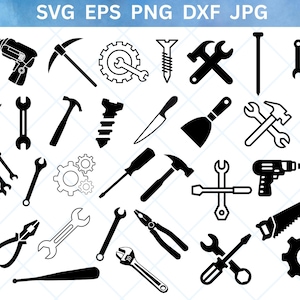 Tools SVG Bundle, Tools PNG Bundle, Tools Clipart, Tools SVG Cut Files for Cricut, Mechanic Tools svg, Wrench Svg, Hand Tool Svg for cricut