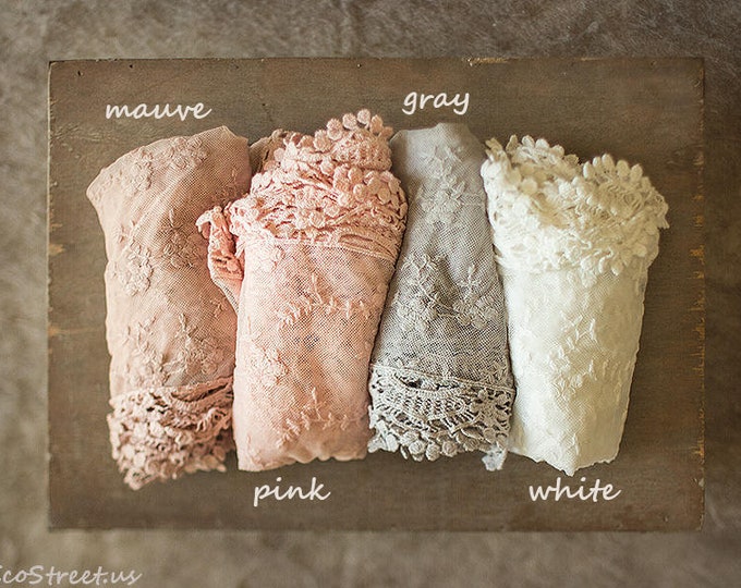 Ivory White Wrap, Blush, Pink, Gray Baby Lace Wrap, Baby Girl Wrap