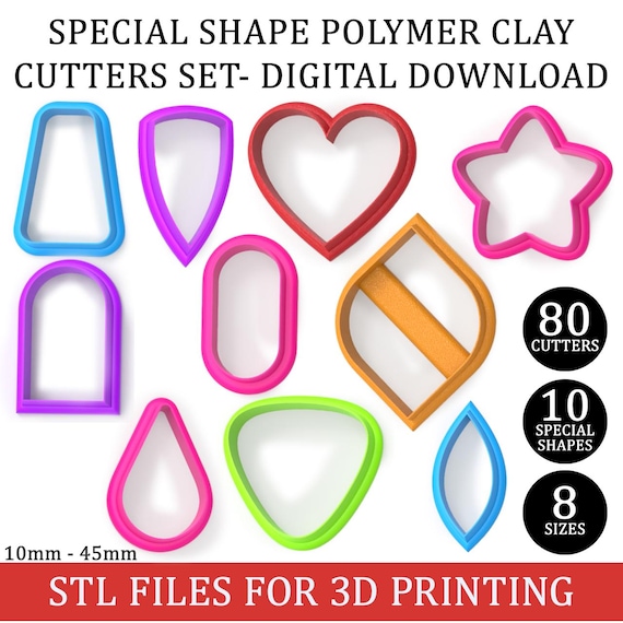 Cutters for Polymer Clay Stl