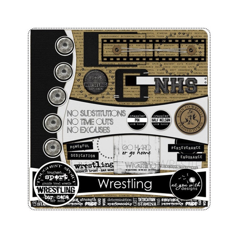 Wrestling Kit TOUGH GUY APPROVED Digital Download Born Etsy