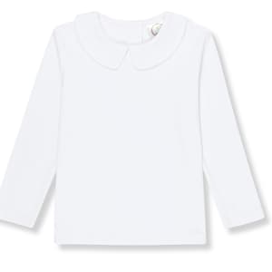Boys Long Sleeve Peter Pan Collar Shirt, Personalized, Monogram