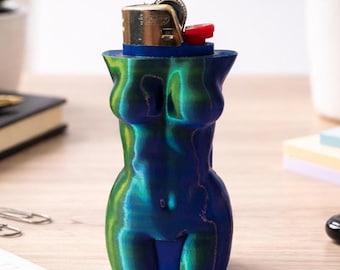 Female Figure Lighter Sleeve for Bic – Lighter Sleeve, High Quality 3D Print. Perfect Gift for GF, BF, Husband, Wife, BFF.