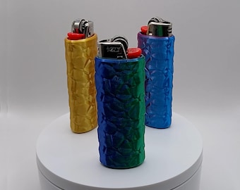Gemstone 3D Printed Lighter Sleeve for Bic Lighters
