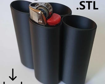 STL Lighter Sleeves for Bic Lighters. for use with 3D Printers, Digital Download