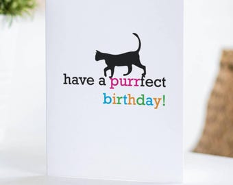 Have a Purrfect Birthday Cat Birthday Card
