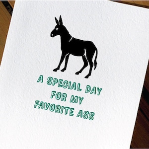 Donkey Funny Birthday Card