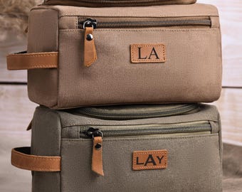 Regalo de graduación personalizado para él, neceser personalizado para hombre, neceser con monograma, regalo para graduado universitario