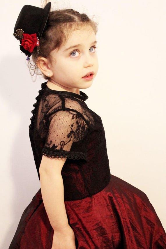 steampunk flower girl dresses