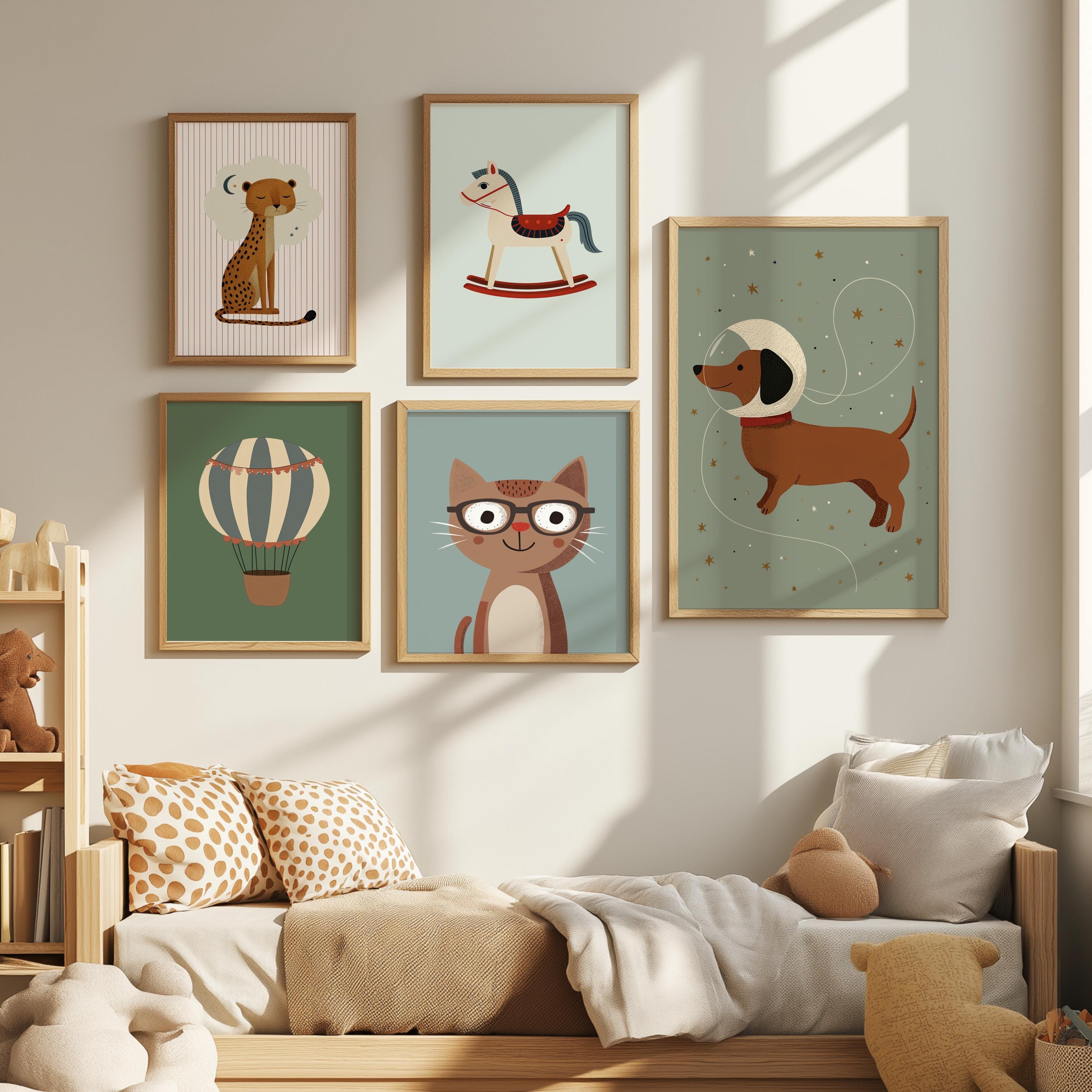 Kids Room Wall Art Mega Bundle | 183 Storybook Animal, Vehicle and