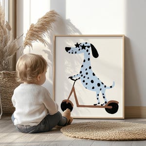 Dalmatiner Kinderzimmer Wandkunst, Dalmatiner Druck, Kinderzimmer Tierdruck, Spielzimmer Dalmatiner Poster, Gender Neutral Kindergarten, Kleinkind Zimmer Dekor