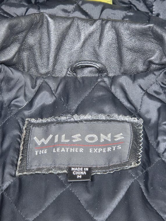 Vtg Womans size M Wilsons Black Leather Hooded fa… - image 14