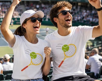 Camiseta unisex de estilo suave "Tennis Love", ropa deportiva, camiseta para entrenar, moda athleisure.