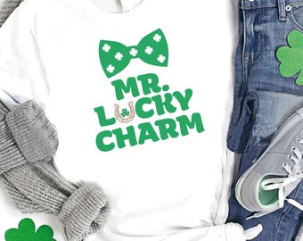 St. Patrick's Day Toddler Shirt,Boys Luck Kids Shirt,Kids St Patrick's Day Shirt,Mister Lucky Charm T-shirt,Youth St Patricks Day Shirt