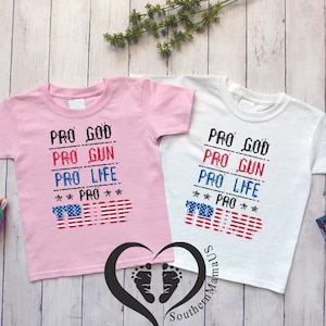 Pro Trump Shirt for Toddler, Trump 2024 for Kids, Republican Toddler Shirt, Trump Shirt for Baby, Republican Gifts, Patriotic Gift