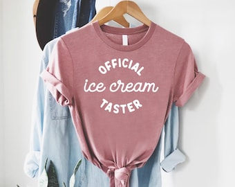 Official Ice Cream Taster Kids Shirt,Funny Ice Cream Youth Shirt,Kids Summer Shirts,Ice Cream Lover Tee,Cute Ice Cream Toddler Shirt
