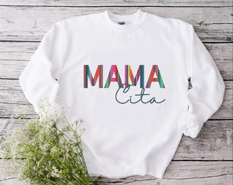 Mamacita Sweatshirt, Retro Mama Sweatshirt, Mother's Day Sweatshirt, Mama Life Sweatshirt, Mom's Birthday Gifts, Mexicana Latina Sweatshirt