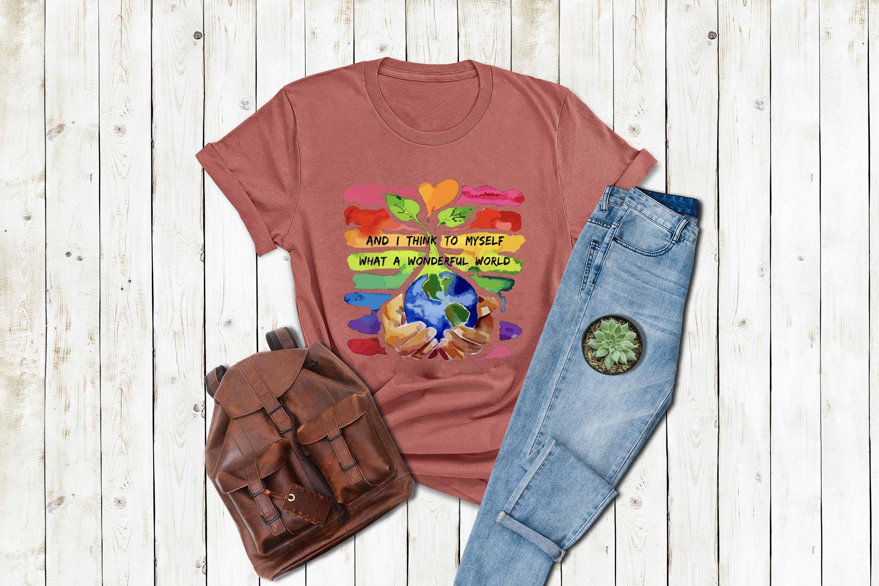 What a Wonderful World Shirt - Etsy