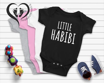 Little Habibi T-Shirt, Arabic Baby Bodysuit, Cute Muslim Baby Gift,Little Habibi Bodysuit,My Darling Muslim,Muslim Kids Shirt,Toddler Muslim