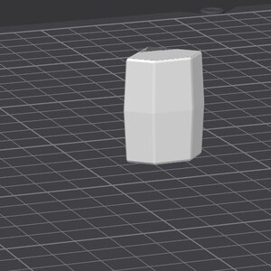 May include: A white, geometrically shaped, 3D printed object with a smooth surface.