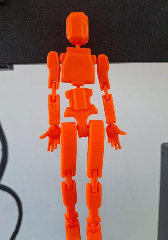 Print-in-place Dummy V13 – Iconic Posable Robot (no Assembly