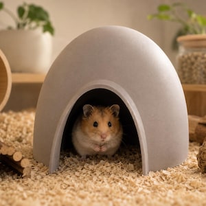 Hamster Igloo STL File | 3D Printable Hamster House | Cute Hamster Hideout | Small Pet Shelter | Digital Download STL