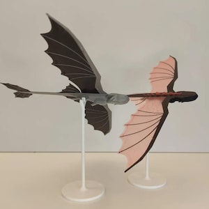 Flying Dragon Glider STL | Printable Dragon Toy | Fantasy Dragon Model | 3D Print File | Dragon Decor