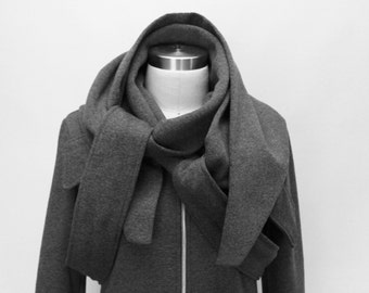 Statement Tie Wrap Scarf Jacket