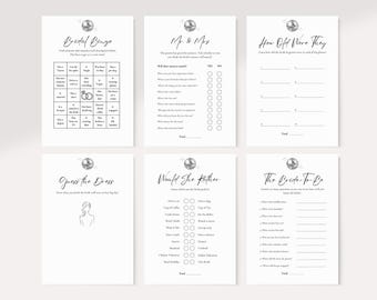 Last Disco Hen Do Games-bundel: bewerkbare vrijgezellenfeestspellen (digitale downloadsjabloon A5) A101