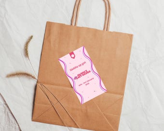 Editable Last Rodeo Hen Do Gift Tag Template (Digital Download) A103