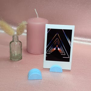 Fotoständer - Polaroid-Fotohalter - Deko für Fotos und Erinnerungen - Regenbogen