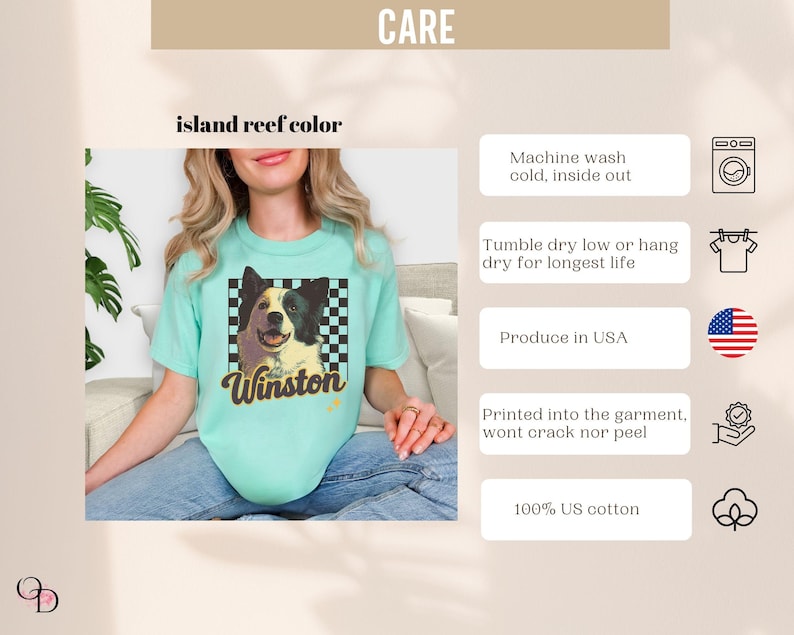 Custom Comfort Colors Vintage Bootleg Pet Shirt Pet Photo + Name Custom Dog Portrait Personalized Shirt Custom T Shirts Cat Shirt 90's Tee image 14