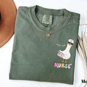Comfort Colors Nurse Shirt Funny, Silly Goose Nurse Shirt, ER Nurse TShirt, RN Nurse Shirt Cuff Em Nurse Practitioner Tee Nurse Appreciation