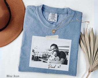 Custom Photo Dad Shirt Personalized Comfort Colors® Gift for Husband Fathers Day Shirt with Picture New Dad Gift Dad Birthday Shirt dad tee