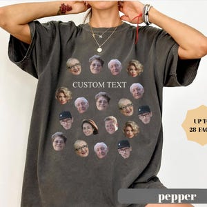 Custom Face Shirt, Personalized Photo T-Shirt, Funny Birthday Or Bachelorette Gift, Face Tee With Text, Custom Picture Shirt For Friends image 2