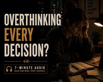 Réflexion audio pour le soulagement, réinitialisation de la clarté de la décision, méditation somatique pour la surcharge mentale et le soulagement du stress