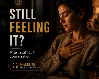 Réinitialisation du son d'une conversation difficile, anxiété calme après une conversation difficile, réinitialisation du système nerveux en cas de conflit et de régulation émotionnelle