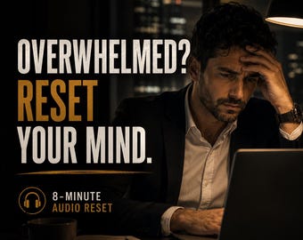 Réinitialisation audio de l'entrepreneur, méditation pour soulager le stress de 8 minutes pour une clarté calme