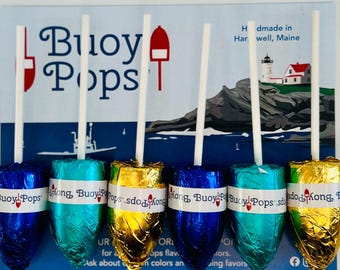 MOST LOVED Belgian Chocolate Buoy Pops – Handmade Maine Candy Treat