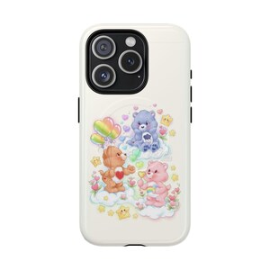 Bonita funda para teléfono con diseño de oso cariñoso, divertido diseño de animales, regalo de cumpleaños, estilo de dibujos animados, protección duradera