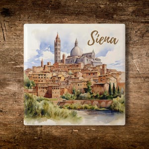 Siena, Italy Ceramic Coaster