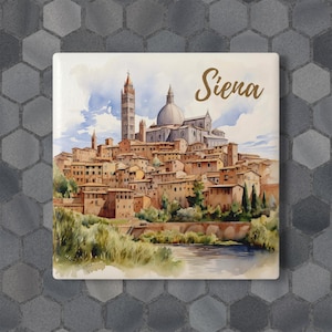 Siena, Italy Ceramic Coaster