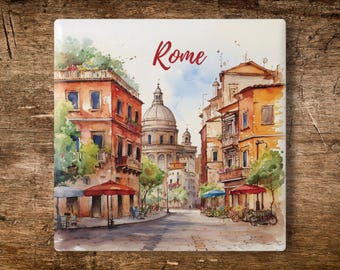 Rome, Roma Italy Ceramic Coaster