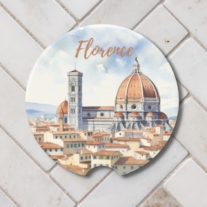 Florence, Firenze, Italy Soapstone Car Coasters
