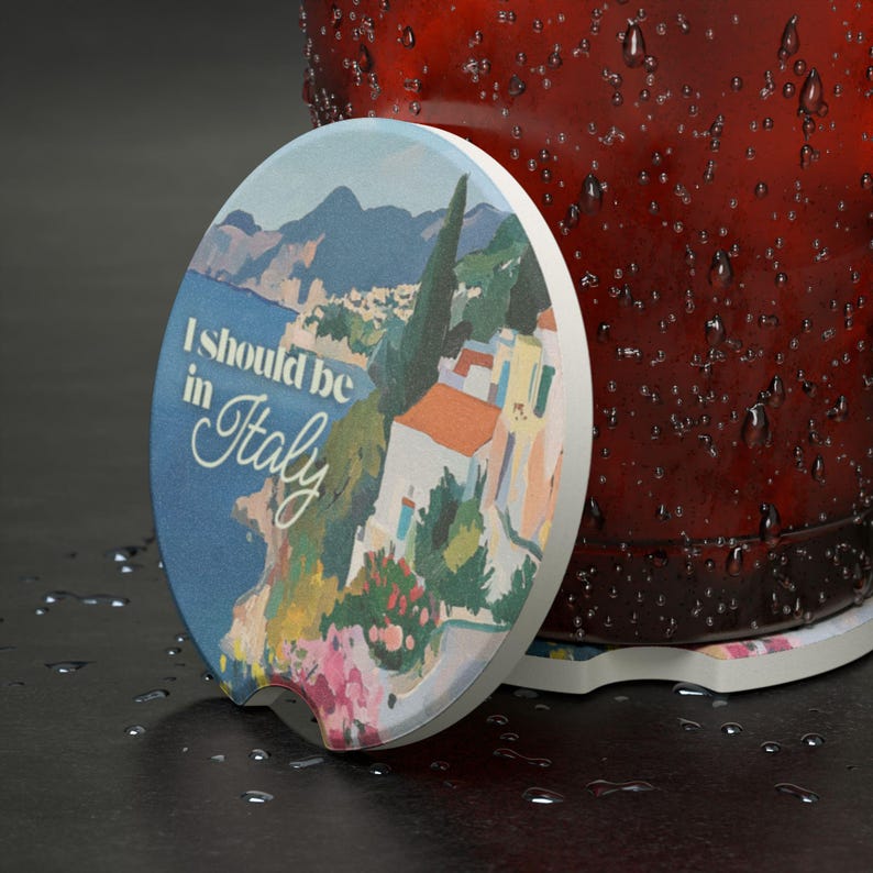 Italian Coast Soapstone Car Coaster image 6
